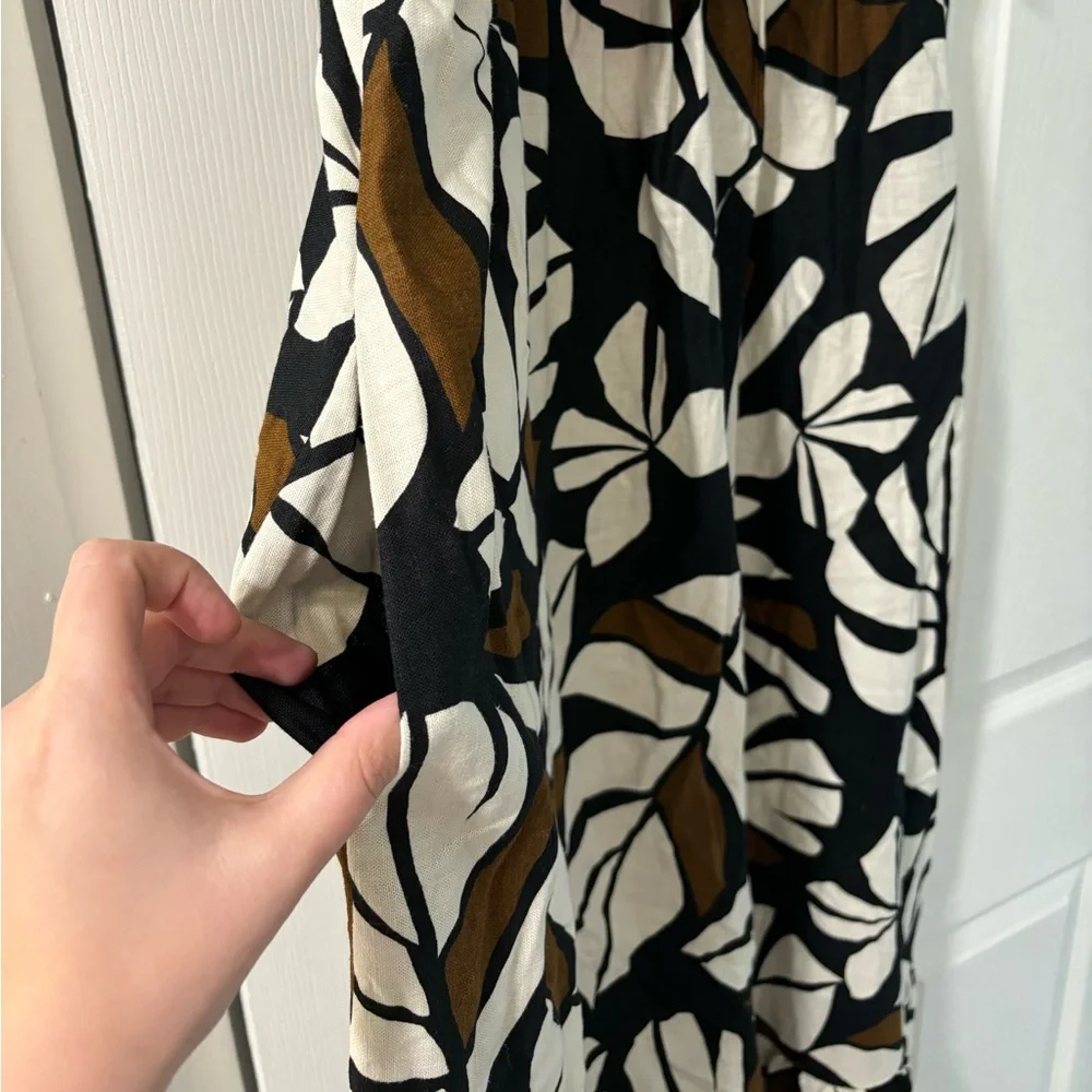 Tabitha Brown for Target Neutral Palm print maxi dress size L - Picture 10 of 13